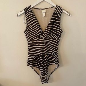 NWOT H&M zebra bodysuit
